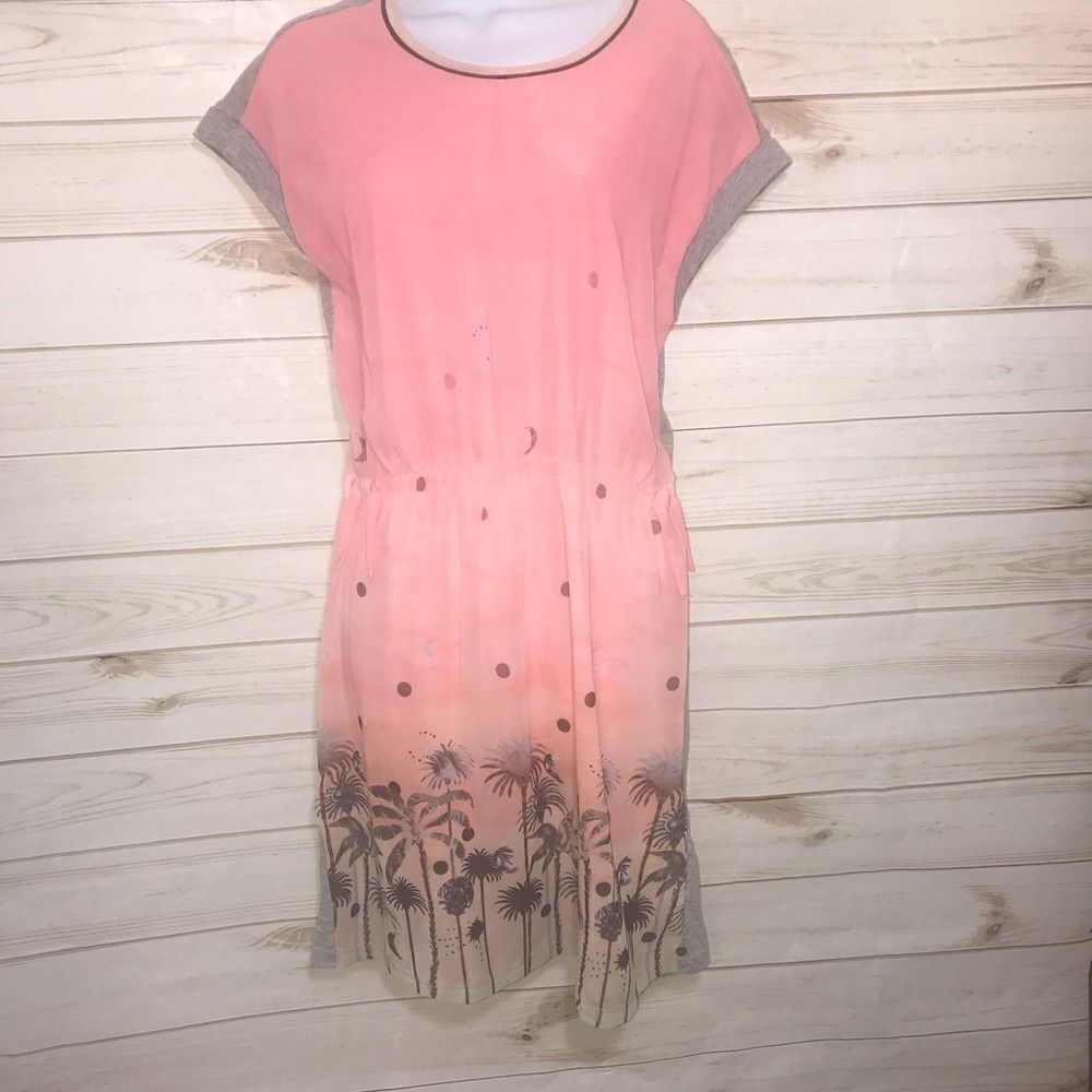 Scotch R'Belle Graphic Woven Front Jersey Dress-16 - Picture 1 of 8